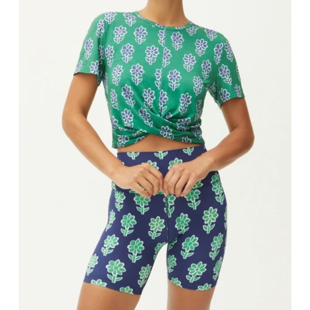 Rhode COCO FRONT TWIST CROP TEE size:L